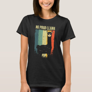 Vintage Llama For Men Women Boys Girls Alpaca  4 T-Shirt
