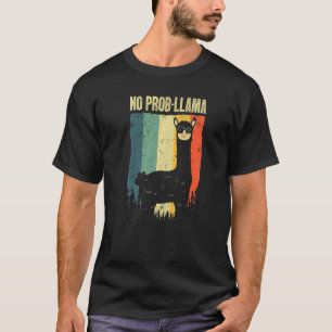 Vintage Llama For Men Women Boys Girls Alpaca T-Shirt