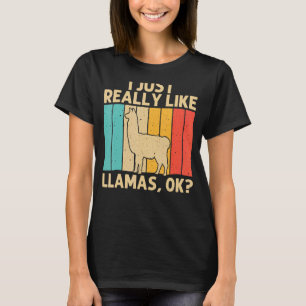 Vintage Llama For Men Women Kids Boys Girls Alpaca T-Shirt
