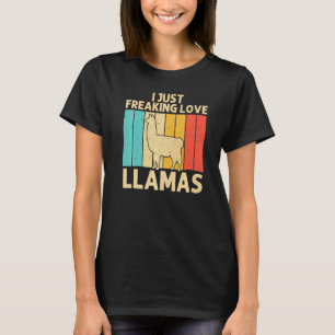 Vintage Llama For Men Women Kids Boys Girls Alpaca T-Shirt