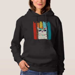 Vintage Llama Retro Alpaca lama Hoodie