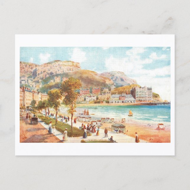 Vintage Llandudno Postcard (Front)