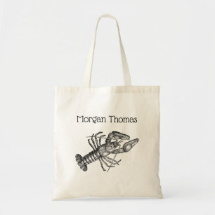 Vintage Lobster #1 Drawing Tote Bag