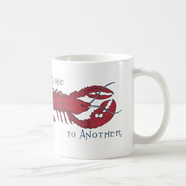 Vintage Lobster Coffee Mug (Right)