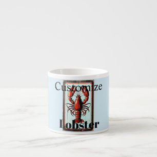 Vintage Lobster Sign Thunder_Cove Espresso Cup