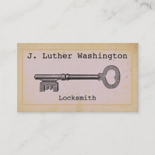 Vintage Locksmith Professional Business Cards