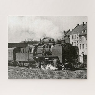 Vintage Locomotive Train Steam Engine Railway Jigsaw Puzzle