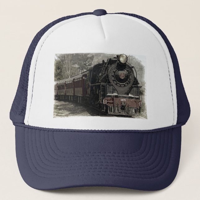 Vintage Locomotive Trucker Hat (Front)