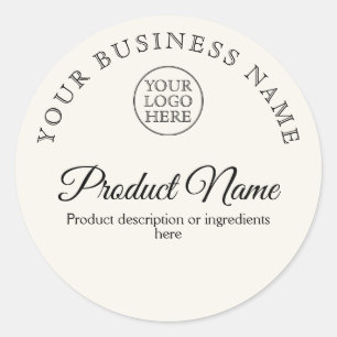 Vintage Logo Classic Round Sticker
