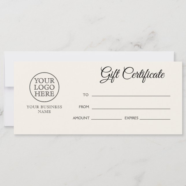Vintage Logo Gift Certificate (Front)
