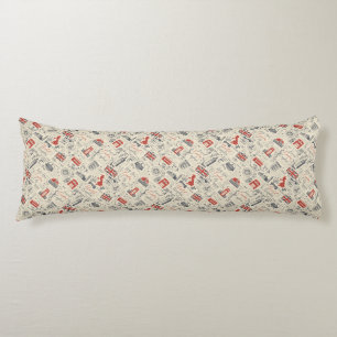 Vintage London Body Pillow