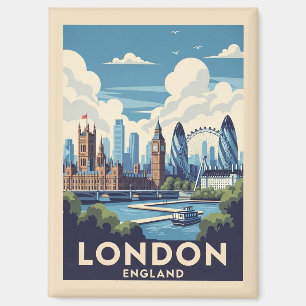 Vintage London Britain British Landmark Travel Magnet