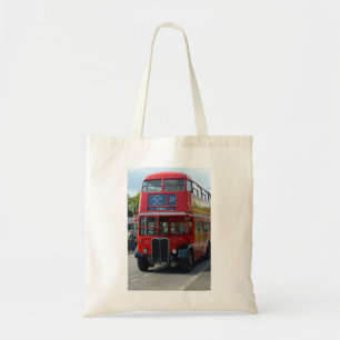 Vintage London Bus Tote Bag