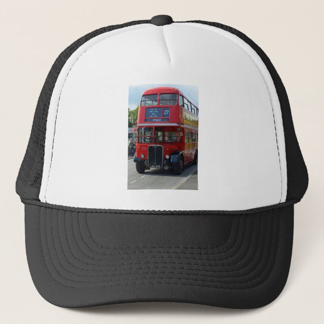 Vintage London Bus Trucker Hat (Front)