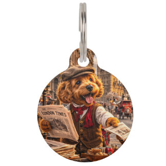 Vintage London Cockapoo Dog Tag | unique dog tag