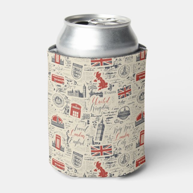 Vintage London Cosy Can Cooler (Can Front)