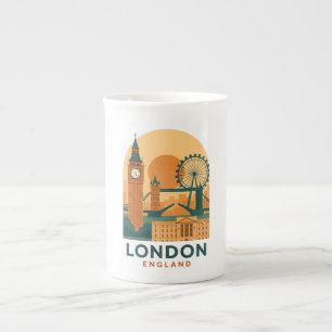 Vintage London England Bone China Mug – Retro 