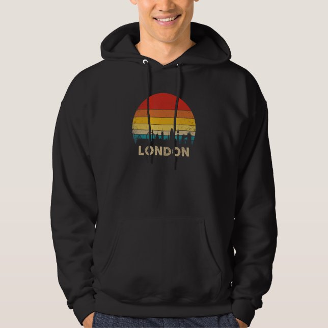 Vintage London  - England Souvenir Hoodie (Front)