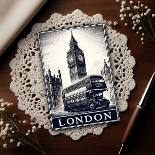 Vintage London England Travel  Postcard