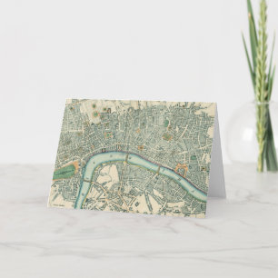 Vintage London Map Notecards