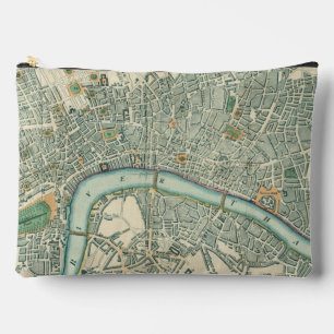 Vintage London Map Toiletry Bag