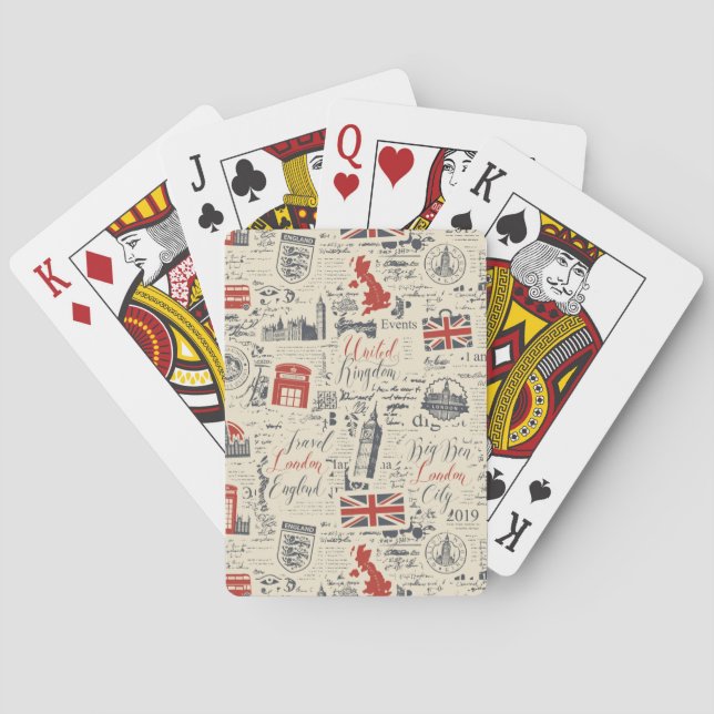 Vintage London Playing Cards (Back)