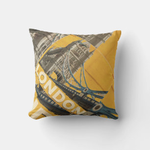 Vintage London Poster Cushion