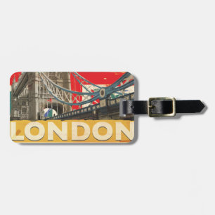 Vintage London Poster Luggage Tag