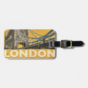 Vintage London Poster Luggage Tag