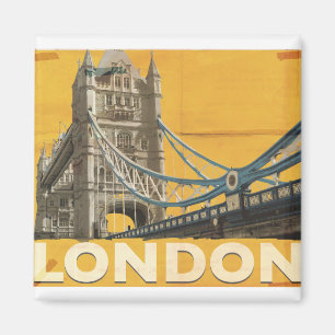 Vintage London Poster Magnet
