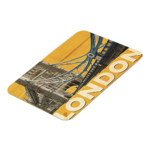 Vintage London Poster Magnet