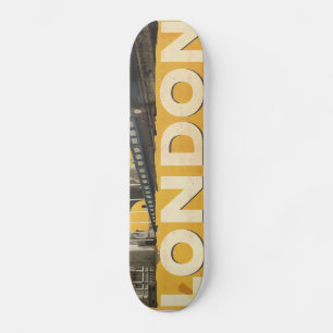 Vintage London Poster Skateboard