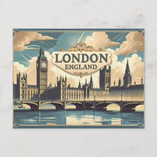 Vintage London Scenes Postcard