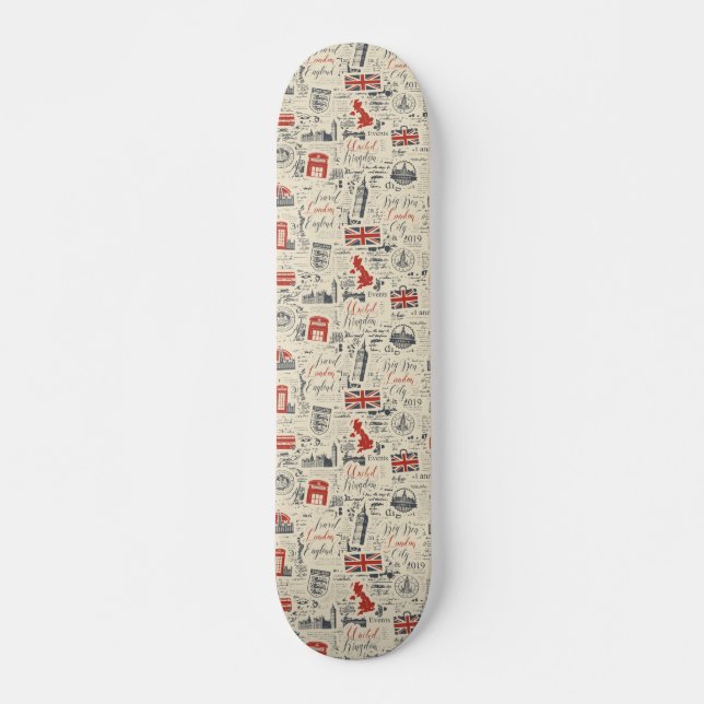 Vintage London Skateboard (Front)