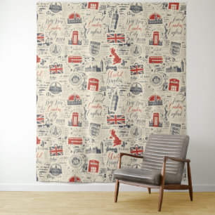 Vintage London Tapestry