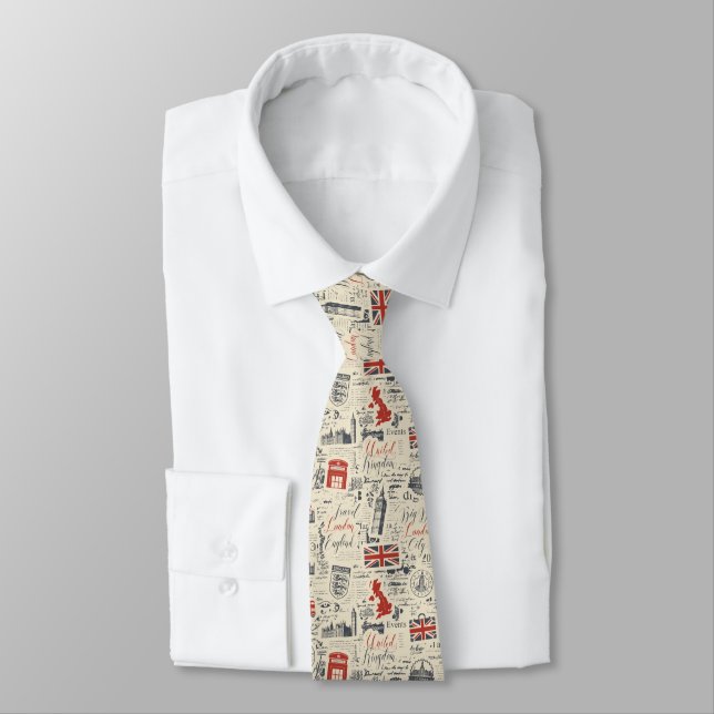 Vintage London Tie (Tied)