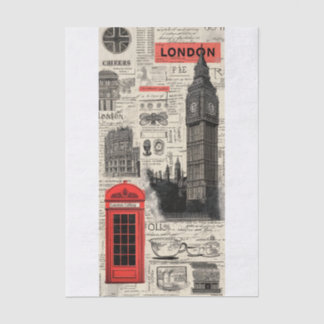 Vintage London Tissue Paper
