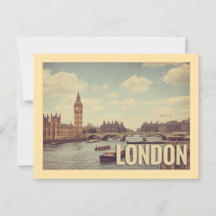 Vintage London Travel Postcard