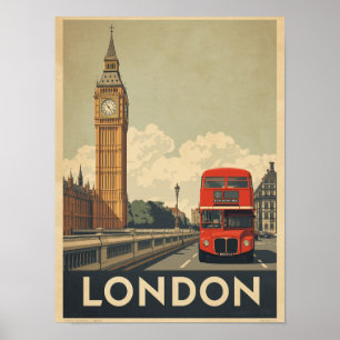 Vintage London Travel Poster