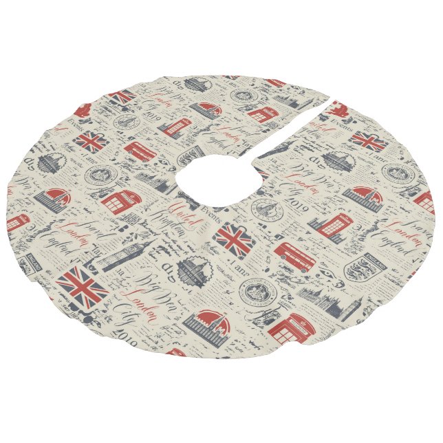 Vintage London Tree Skirt (Angled)