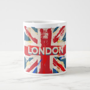 Vintage London Union Poster Large Coffee Mug