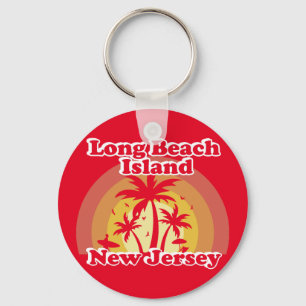Vintage Long Beach Island New Jersey Key Ring