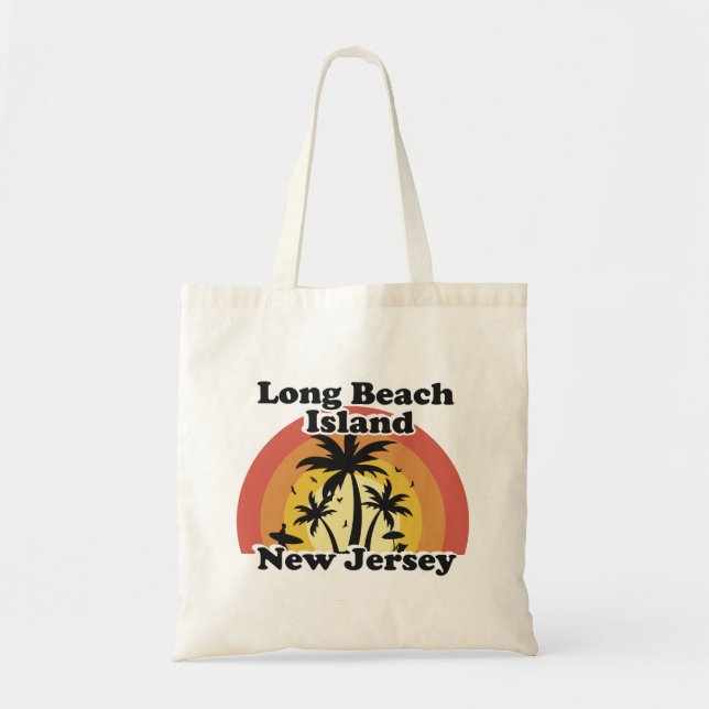Vintage Long Beach Island New Jersey Tote Bag (Front)