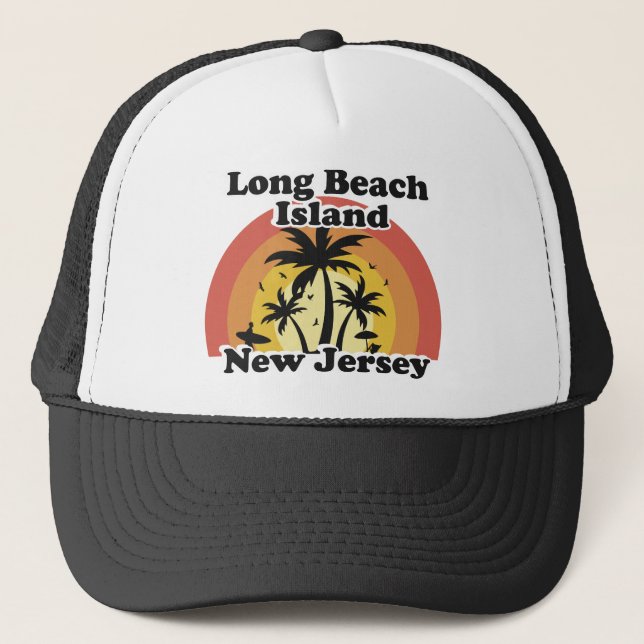 Vintage Long Beach Island New Jersey Trucker Hat (Front)