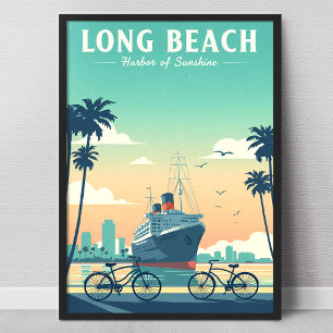 Vintage Long Beach Poster