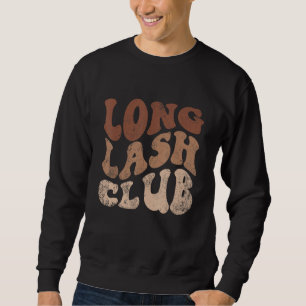 Vintage Long Lash Club Lash Artist Lash Tech Sweatshirt