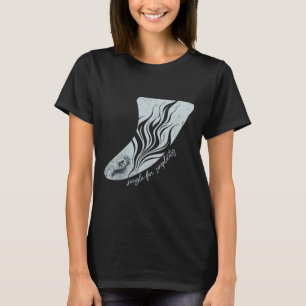 Vintage Longboard Fin S Surfing Art S Single Fin S T-Shirt