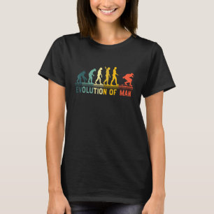 Vintage Longboard Longboarding Evolution Man T-Shirt
