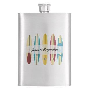 Vintage Longboards Hip Flask