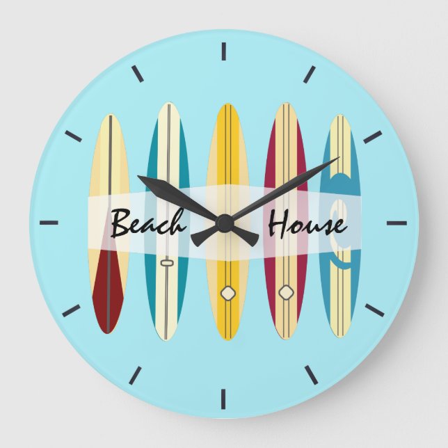 Vintage Longboards Large Clock (Front)